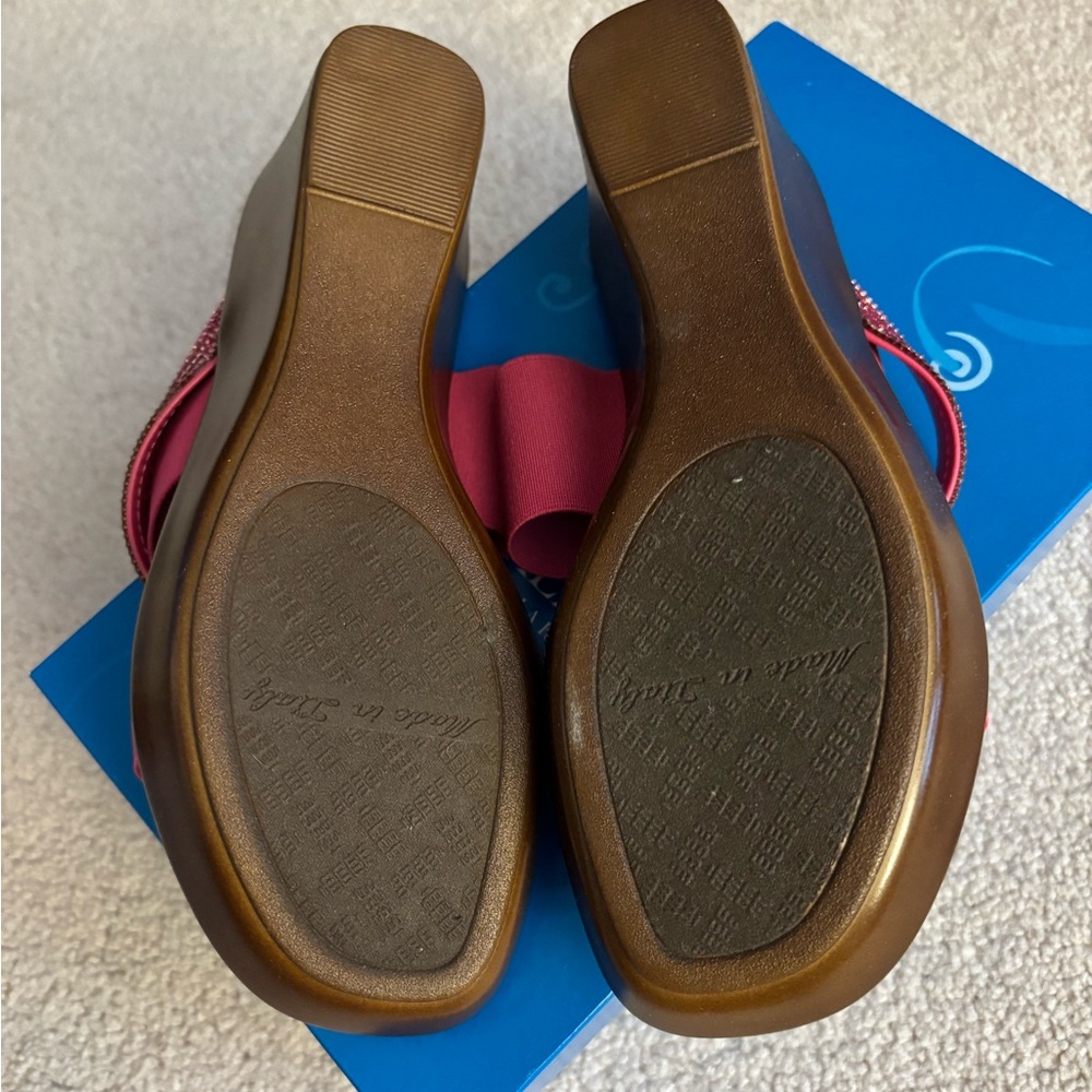 NIB Italian Shoemakers Pink Sandals 7.5 - Picture 4 of 8